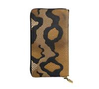 YYHWHJDE Big Snake Skin Printed Quality Leather Long Clutch Wallet Designed for Fashion Girls and Women Stylish 7.48 x 4.13 in