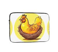 YYHWHJDE Bird's Nest Golden Chicken Prints Protective Shockproof Portable Laptop Sleeve Case 15 inch for Men and Women Business Travel, and Office Daily Use