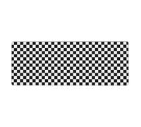 YYHWHJDE Black and white checkered Prints Mouse Pad 12x31.5in