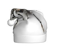 YYHWHJDE Black and white guchi spider Picture Christmas Hat for Adult Soft, Lightweight, and Fluffy Design for Men and Women