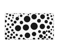 YYHWHJDE Black And White Polka Dot picture Large office gaming mouse pad 16 x 29.5 in : Strong adhesion and durability Thickened and anti-slip