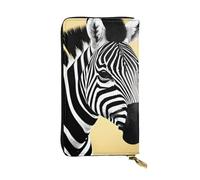 YYHWHJDE Black and White Zebra Picture Quality Leather Long Clutch Wallet Designed for Fashion Girls and Women Stylish 7.48 x 4.13 in