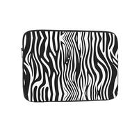 YYHWHJDE Black and White Zebra Stripes Prints Protective Shockproof Portable Laptop Sleeve Case 15 inch for Men and Women Business Travel, and Office Daily Use