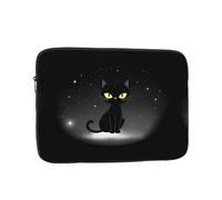 YYHWHJDE Black cat in The Dark Night Sky Prints Protective Shockproof Portable Laptop Sleeve Case 12 inch for Men and Women Business Travel, and Office Daily Use