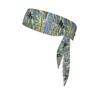 YYHWHJDE Black Dragonfly On Grass Prints Sports Double-Sided Headscarf for Women and Men Adjustable for All Head Circumferences