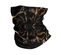 YYHWHJDE Black Gold Marble Prints Multifunctional Sport Headband: The Great Adventure Throw for Hiking, Biking & More!