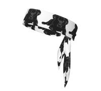 YYHWHJDE black labrador puppy Prints Sports Double-Sided Headscarf Quick Drying, Moisture Wicking for Women, Girls, and Men