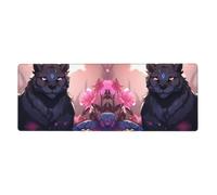 YYHWHJDE Black Panther Prints Extra Large Mouse pad Mousepad 12x31.5in for Office Gaming Learning