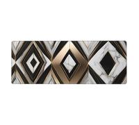 YYHWHJDE Black White Gold Foil Marble Prints Extra Large Mouse pad Mousepad 12x31.5in for Office Gaming Learning