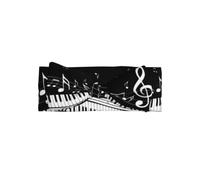 YYHWHJDE Black White Music Note Prints Baby Bow Headband - Soft & Stretchy Newborn Throw for Cute Baby Girls 0-6 Months