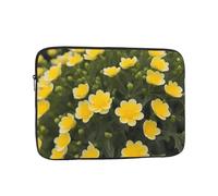YYHWHJDE Blooming Yellow Flower Picture Shockproof Portable Laptop Sleeve Case 12 inch for Men and Women Business Travel, School, and Office Daily Use
