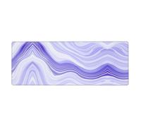 YYHWHJDE Blue and Purple Waves Prints Extra Large Mouse pad Mousepad 12x31.5in for Office Gaming Learning