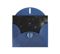 YYHWHJDE Blue Greeting Card Black and white galaxy Prints for Christmas, Children's Birthday, Valentine's Day, and Party Invitation