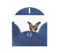 YYHWHJDE Blue Greeting Card Butterfly on the star Pattern for Festive Birthday Party Invitation