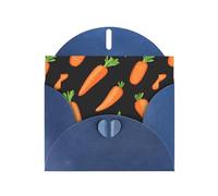 YYHWHJDE Blue Greeting Card Carrot display Pattern Perfect for Valentine's Day, Wedding Anniversary & Party Invitations
