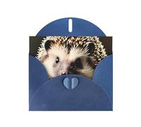YYHWHJDE Blue Greeting Card Cute hedgehog Prints for Christmas, Children's Birthday, Valentine's Day, and Party Invitation