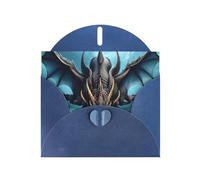 YYHWHJDE Blue Greeting Card Flying Dragon Picture for Festive Birthday Party Invitation