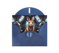 YYHWHJDE Blue Greeting Card Koala in the spaceship Pattern Perfect for Valentine's Day, Wedding Anniversary & Party Invitations