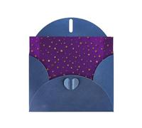 YYHWHJDE Blue Greeting Card Purple Star Pattern Perfect for Valentine's Day, Wedding Anniversary & Party Invitations