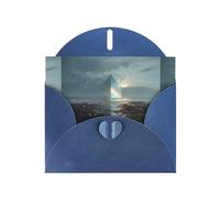 YYHWHJDE Blue Greeting Card Refracted light from the ocean Pattern for Christmas, Children's Birthday, Valentine's Day, and Party Invitation