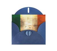 YYHWHJDE Blue Greeting Card Retro Irish flag Prints for Christmas, Children's Birthday, Valentine's Day, and Party Invitation