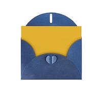 YYHWHJDE Blue Greeting Card Solid color gold Prints for Christmas, Children's Birthday, Valentine's Day, and Party Invitation