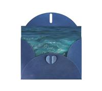 YYHWHJDE Blue Greeting Card The Deep Ocean Pattern for Christmas, Children's Birthday, Valentine's Day, and Party Invitation
