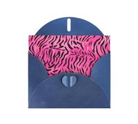 YYHWHJDE Blue Greeting Card zebra tiger leopard pink Prints for Christmas, Children's Birthday, Valentine's Day, and Party Invitation