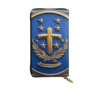 YYHWHJDE Blue Honduras Flag Printed Quality Leather Long Clutch Wallet Designed for Fashion Girls and Women Stylish 7.48 x 4.13 in