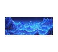 YYHWHJDE Blue Moon Blue Mountain Picture Extra Large Mouse pad, Computer Office Anti Slip Gaming Keyboard Thickened Version 12x31.5in