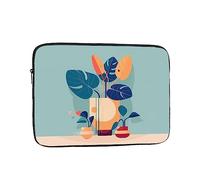 YYHWHJDE Blue Orange Turtleback Bamboo Printing Portable Laptop Sleeve Case 10 inch Shockproof Bag for Men and Women Business Travel, and Office Daily Use