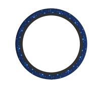 YYHWHJDE Blue Star Pattern Prints Neoprene Steering Wheel Shield - Quality Grip & Durable Protection for All Vehicles