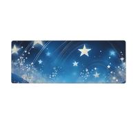 YYHWHJDE Blue Starry Sky Pattern Extra Large Mouse Pad, Computer Office Anti Slip Gaming Keyboard Thickened Version 12x31.5in