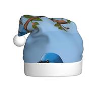 YYHWHJDE bluebird baby bird Pattern Christmas Hat for Adult quality festive accessory crafted soft, lightweight