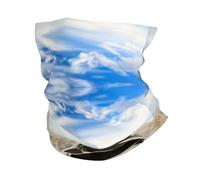 YYHWHJDE Boat Beach Sunrise Time Prints Multifunctional Sports Throw - Seamless Elastic Head & Neck Cover for Hiking, Cycling & Travel