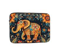 YYHWHJDE Bohemian Elephant Pattern Picture Shockproof Portable Laptop Sleeve Case 15 inch for Men and Women Business Travel, School, and Office Daily Use