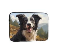 YYHWHJDE Border Collie Prints Protective Shockproof Portable Laptop Sleeve Case 12 inch for Men and Women Business Travel, and Office Daily Use