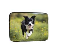YYHWHJDE Border Collie Prints Protective Shockproof Portable Laptop Sleeve Case 12 inch for Men and Women Business Travel, and Office Daily Use
