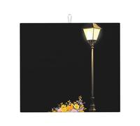 YYHWHJDE Bouquet Under The Street Light Printed Kitchen Absorbent pad, Super Absorbent Microfiber, Oversized Anti Slip