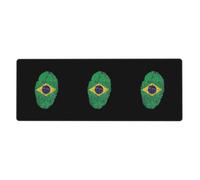 YYHWHJDE brazil Extra Large Rubber Desk Mat 12x31.5in
