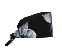 YYHWHJDE Breathable Work Hat Elephant Mother and Son Prints Premium Peach Skin Velvet Adjustable, Soft, Versatile