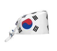 YYHWHJDE Breathable Work Hat Flag of Republic of Korea Prints Premium Peach Skin Velvet Adjustable, Soft, Versatile