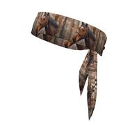 YYHWHJDE brown horse Prints Sports Double-Sided Headscarf Quick Drying, Moisture Wicking for Women, Girls, and Men
