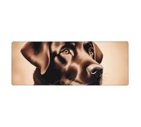 YYHWHJDE Brown Labrador Retriever Prints Extra Large Mouse pad Mousepad 12x31.5in for Office Gaming Learning