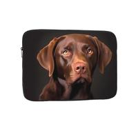 YYHWHJDE Brown Labrador Retriever Prints Protective Shockproof Portable Laptop Sleeve Case 12 inch for Men and Women Business Travel, and Office Daily Use