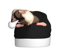 YYHWHJDE Bubble loving mouse Pattern Christmas Hat for Adult quality festive accessory crafted soft, lightweight