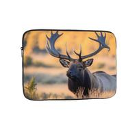 YYHWHJDE Bull Elk Prints Protective Shockproof Portable Laptop Sleeve Case 10 inch for Men and Women Business Travel, and Office Daily Use