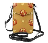 YYHWHJDE Buttered Bread Picture Ladies' mobile phone with leather foreskin, crossbody flip cover, small adjustable shoulder strap