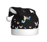 YYHWHJDE Butterflies released by priests Pattern Christmas Hat for Adult quality festive accessory crafted soft, lightweight