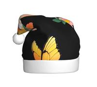 YYHWHJDE Butterfly in the egg shell Pattern Christmas Hat for Adult quality festive accessory crafted soft, lightweight
